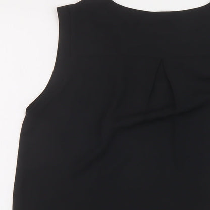 Womens UK Size 10 Marks and Spencer Black Basic Tank