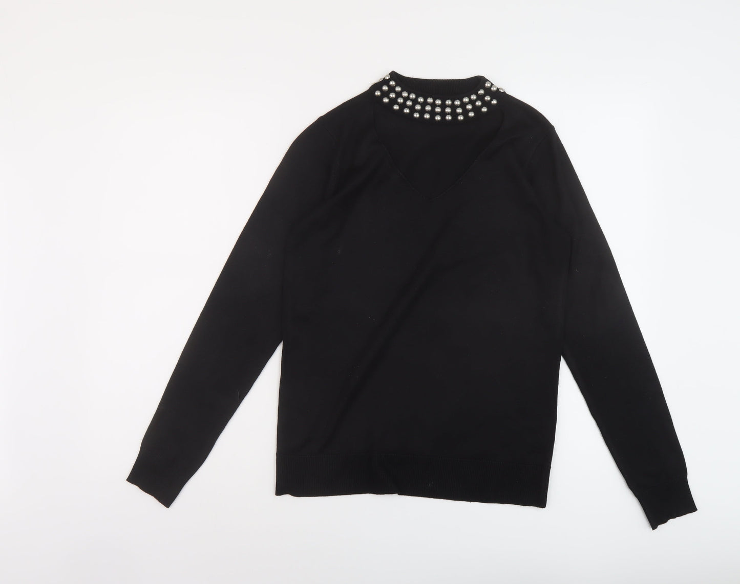 Womens UK Size 10 Very Black Pullover Jumper