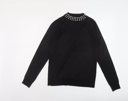 Womens UK Size 10 Very Black Pullover Jumper