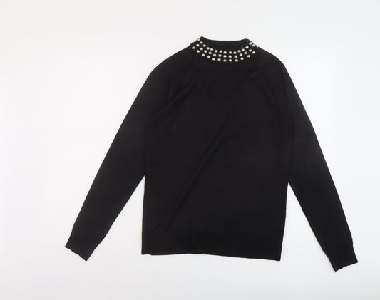 Womens UK Size 10 Very Black Pullover Jumper