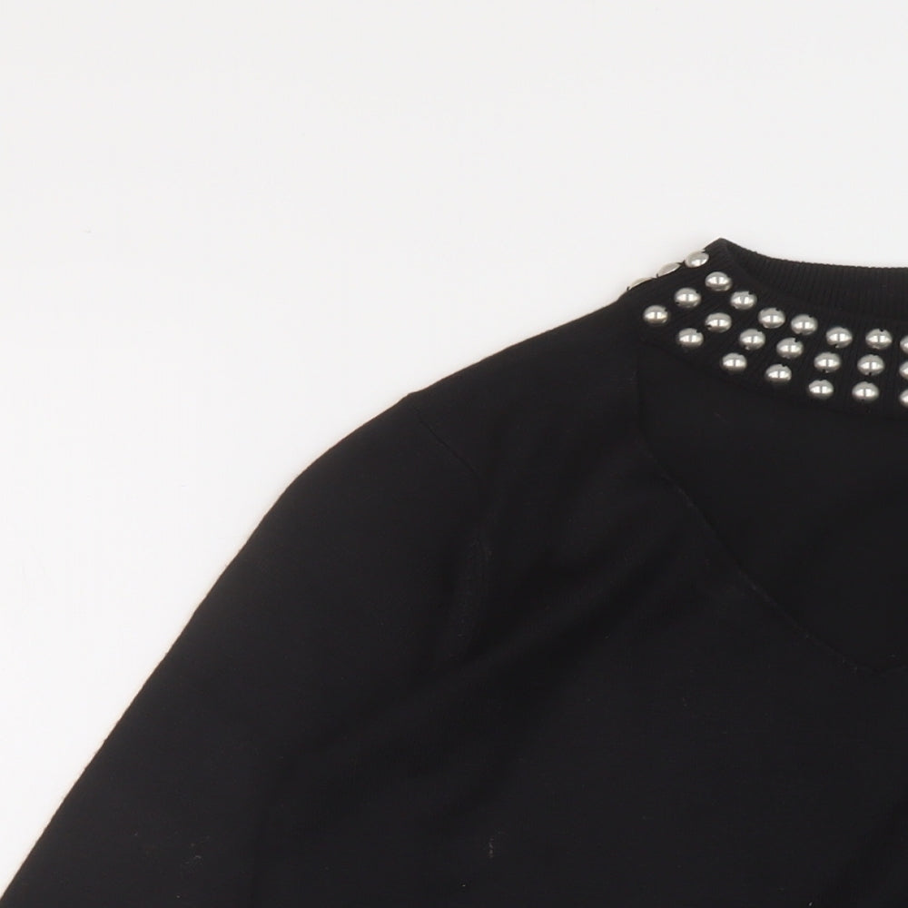 Womens UK Size 10 Very Black Pullover Jumper