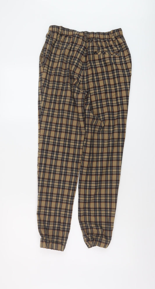 Womens UK Size S Pull&Bear Regular Fit  Brown Trousers