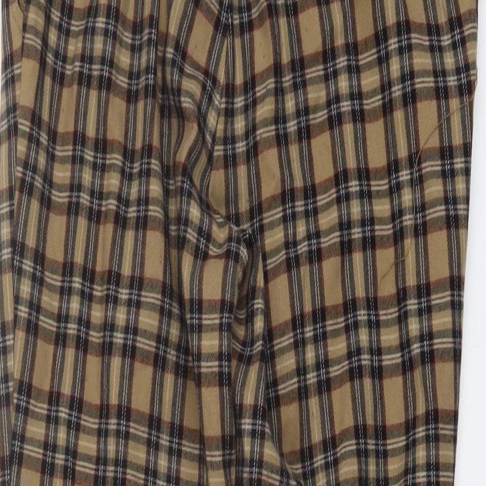 Womens UK Size S Pull&Bear Regular Fit  Brown Trousers