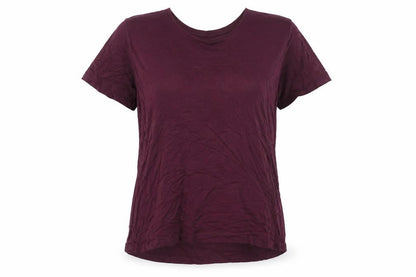 & Other Stories Womens Red Viscose Basic T-Shirt Size 8 Crew Neck