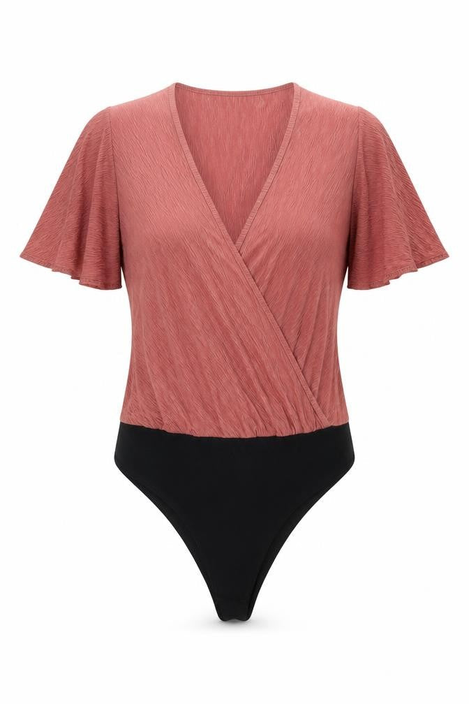 Womens UK Size 10 New Look One-Piece Pink Bodysuit