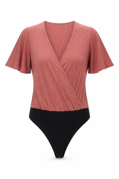 Womens UK Size 10 New Look One-Piece Pink Bodysuit