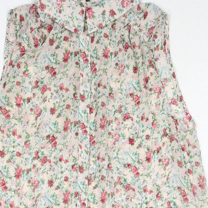 Womens UK Size 10 New Look Multicoloured Camisole Blouse