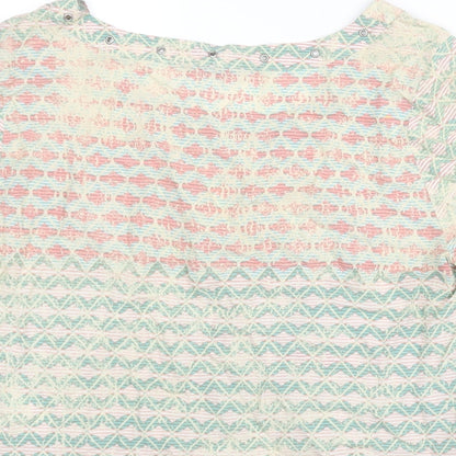 Womens UK Size 6 Sandwich Multicoloured Basic Blouse