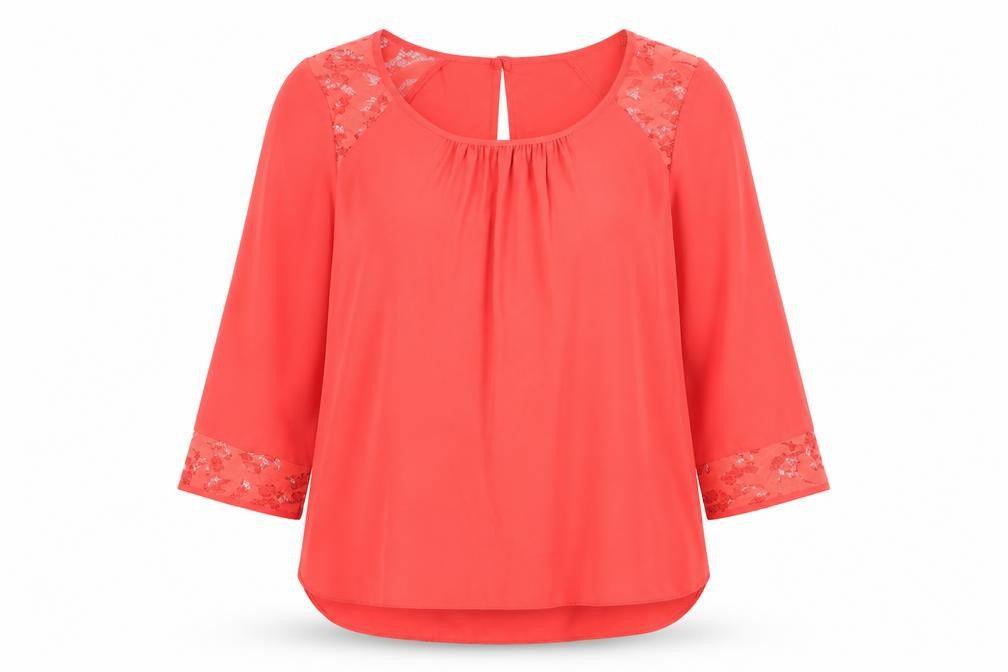 Womens UK Size S Wallis Pink Basic Blouse