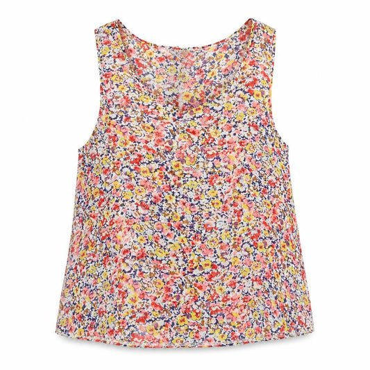 Womens UK Size 14 Cameo Rose Multicoloured Camisole Blouse