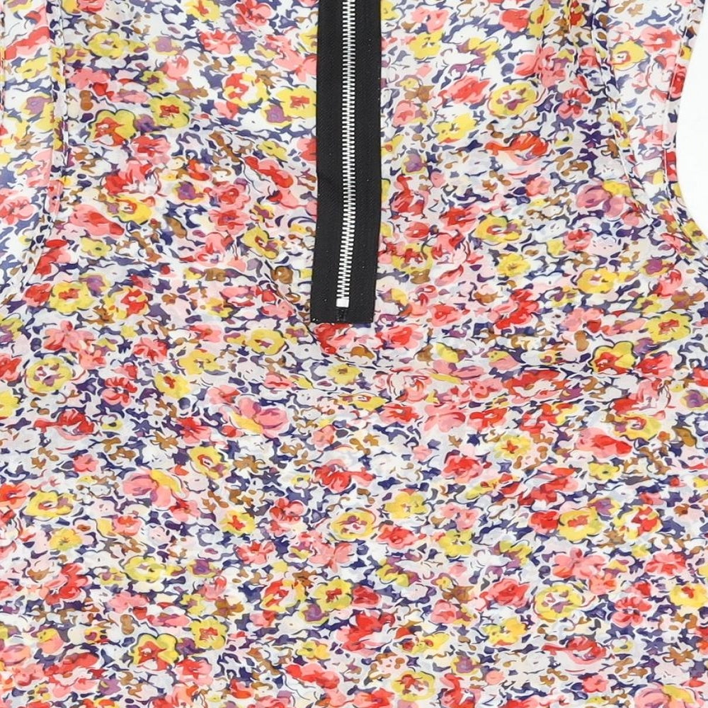 Womens UK Size 14 Cameo Rose Multicoloured Camisole Blouse