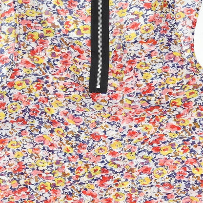 Womens UK Size 14 Cameo Rose Multicoloured Camisole Blouse