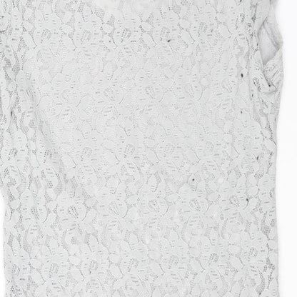 Select Womens Grey Polyamide Bodysuit One-Piece Size L Drawstring