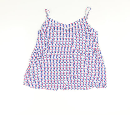 Womens UK Size 14 Marks and Spencer Multicoloured Camisole Blouse