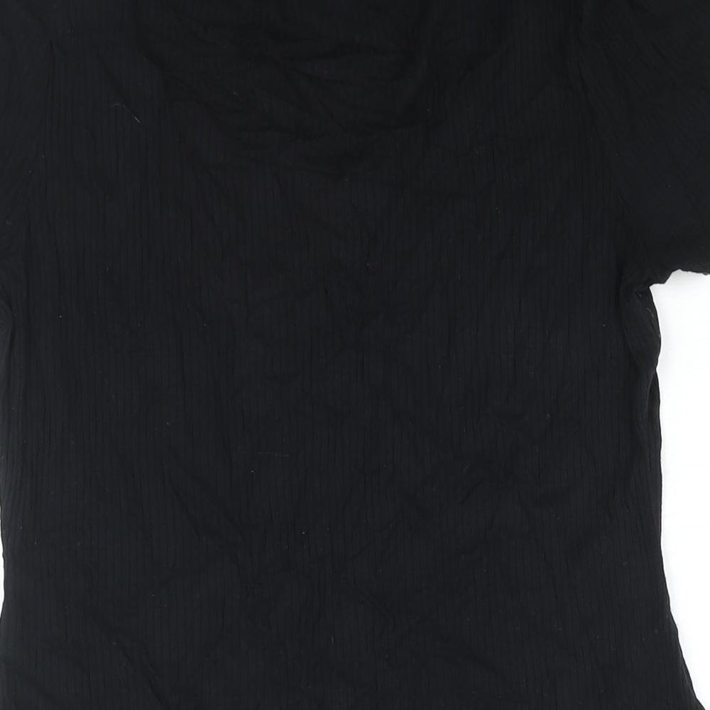 Womens UK Size 14 Dorothy Perkins Black Basic Blouse