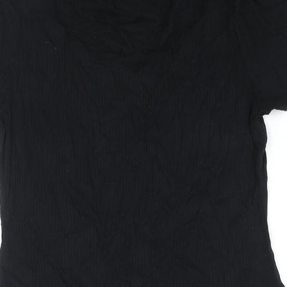 Womens UK Size 14 Dorothy Perkins Black Basic Blouse