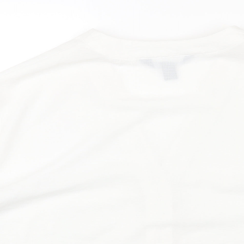 Womens UK Size 18 New Look White Basic Button-Up
