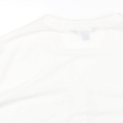 Womens UK Size 18 New Look White Basic Button-Up