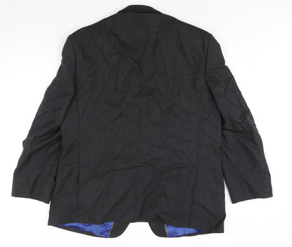 Mens UK Size 46 The Label Regular Black Suit Jacket