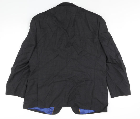 Mens UK Size 46 The Label Regular Black Suit Jacket