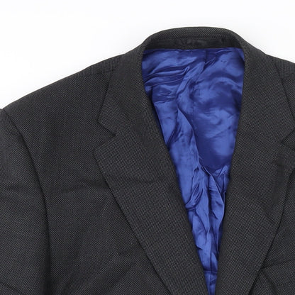 Mens UK Size 46 The Label Regular Black Suit Jacket