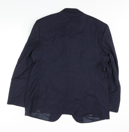 Mens UK Size 46 Marks and Spencer Regular Blue Suit Jacket