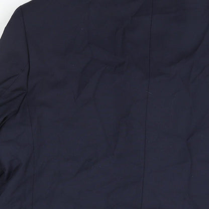 Mens UK Size 46 Marks and Spencer Regular Blue Suit Jacket