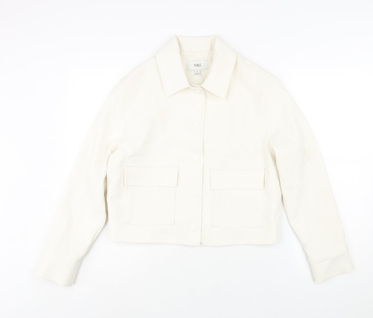 Womens UK Size 10 Marks and Spencer Ivory Jacket