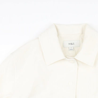 Womens UK Size 10 Marks and Spencer Ivory Jacket