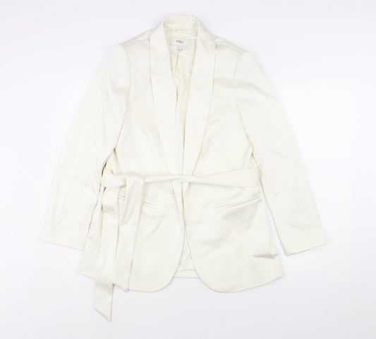 Womens UK Size 12 Marks and Spencer Ivory Jacket
