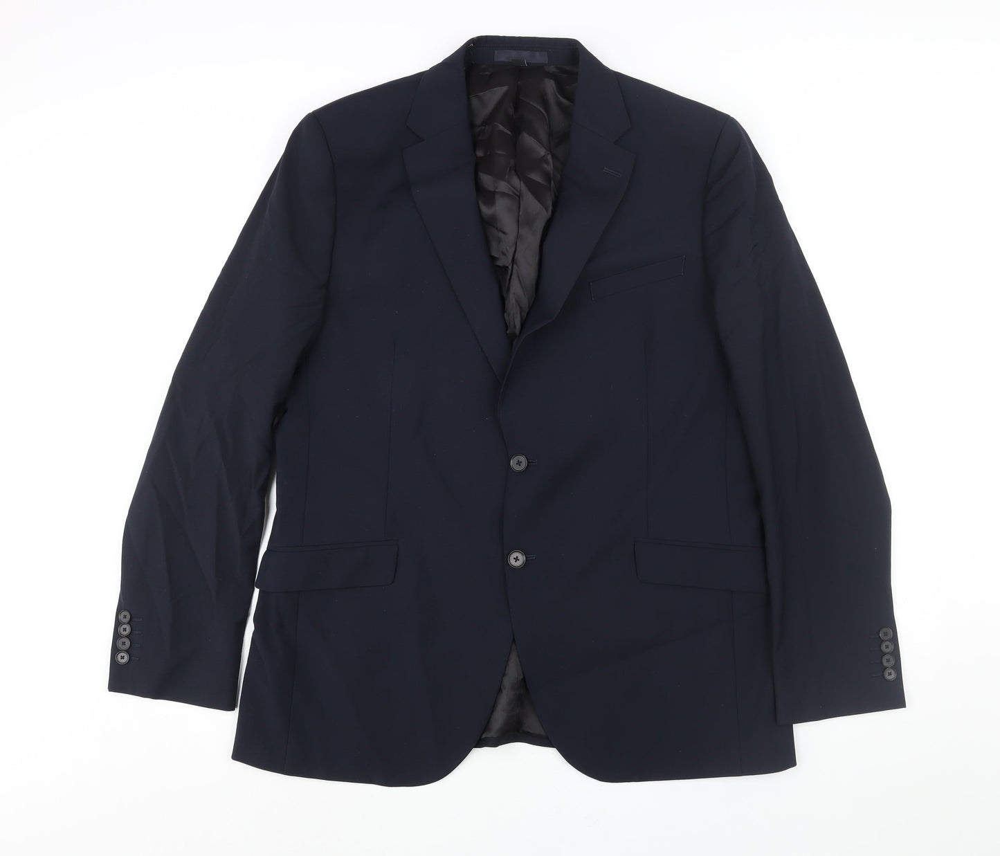 Mens UK Size 44 Marks and Spencer Regular Blue Suit Jacket