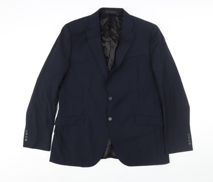 Mens UK Size 44 Marks and Spencer Regular Blue Suit Jacket