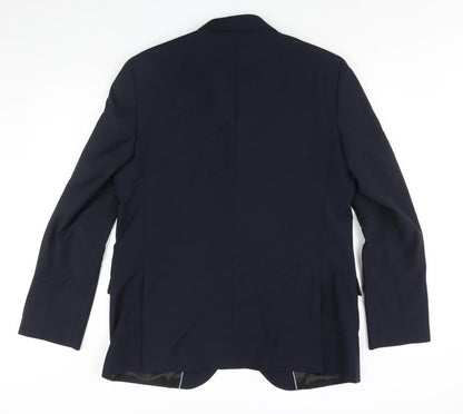 Mens UK Size 44 Marks and Spencer Regular Blue Suit Jacket