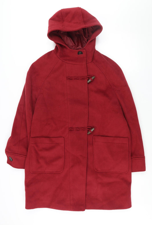 Womens UK Size 14 Marks and Spencer Red Parka Coat
