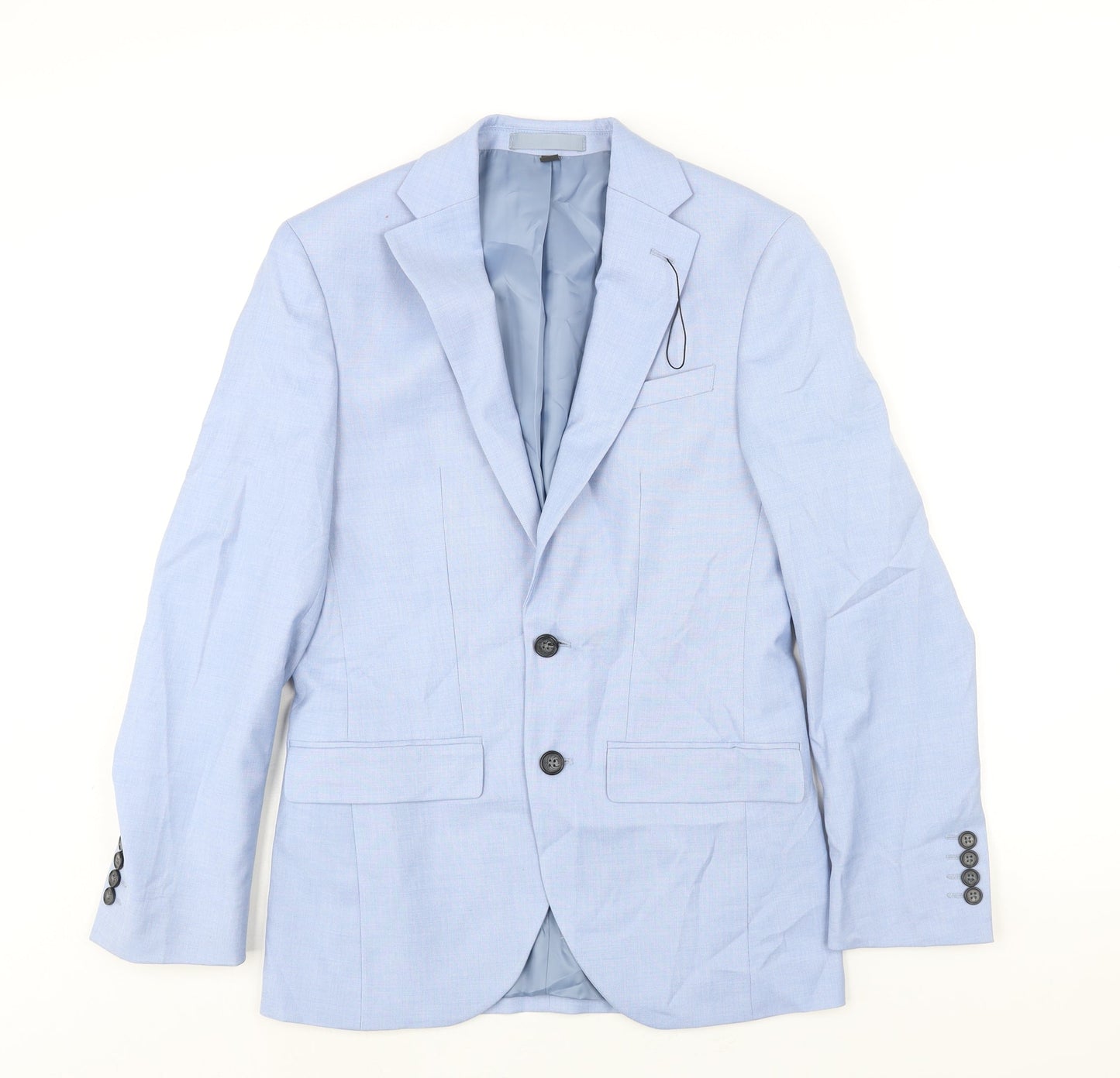 Mens UK Size 34 Marks and Spencer Regular Blue Suit Jacket