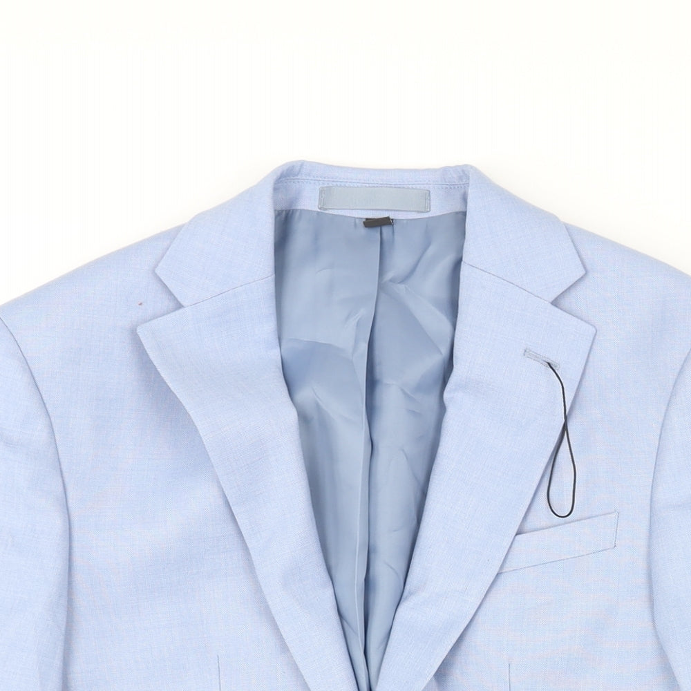 Mens UK Size 34 Marks and Spencer Regular Blue Suit Jacket