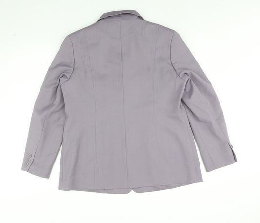 Debenhams Womens Purple Jacket Size 16 Button
