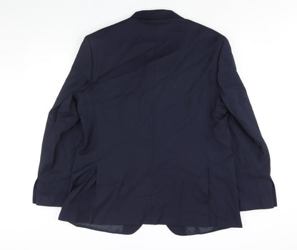 Mens UK Size 46 Marks and Spencer Regular Blue Suit Jacket