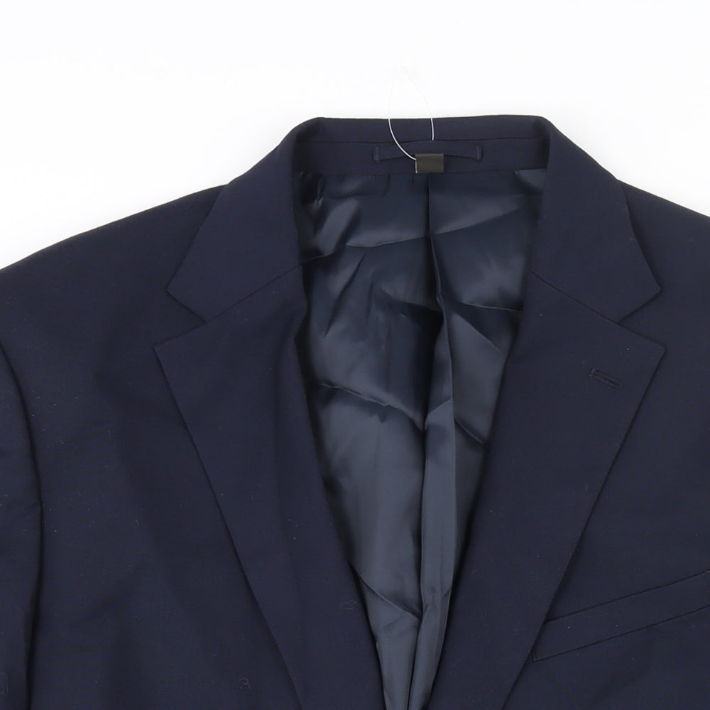 Mens UK Size 46 Marks and Spencer Regular Blue Suit Jacket