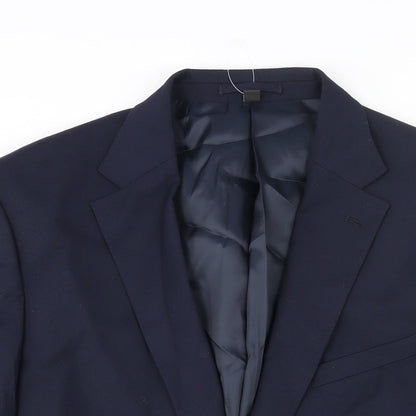 Mens UK Size 46 Marks and Spencer Regular Blue Suit Jacket