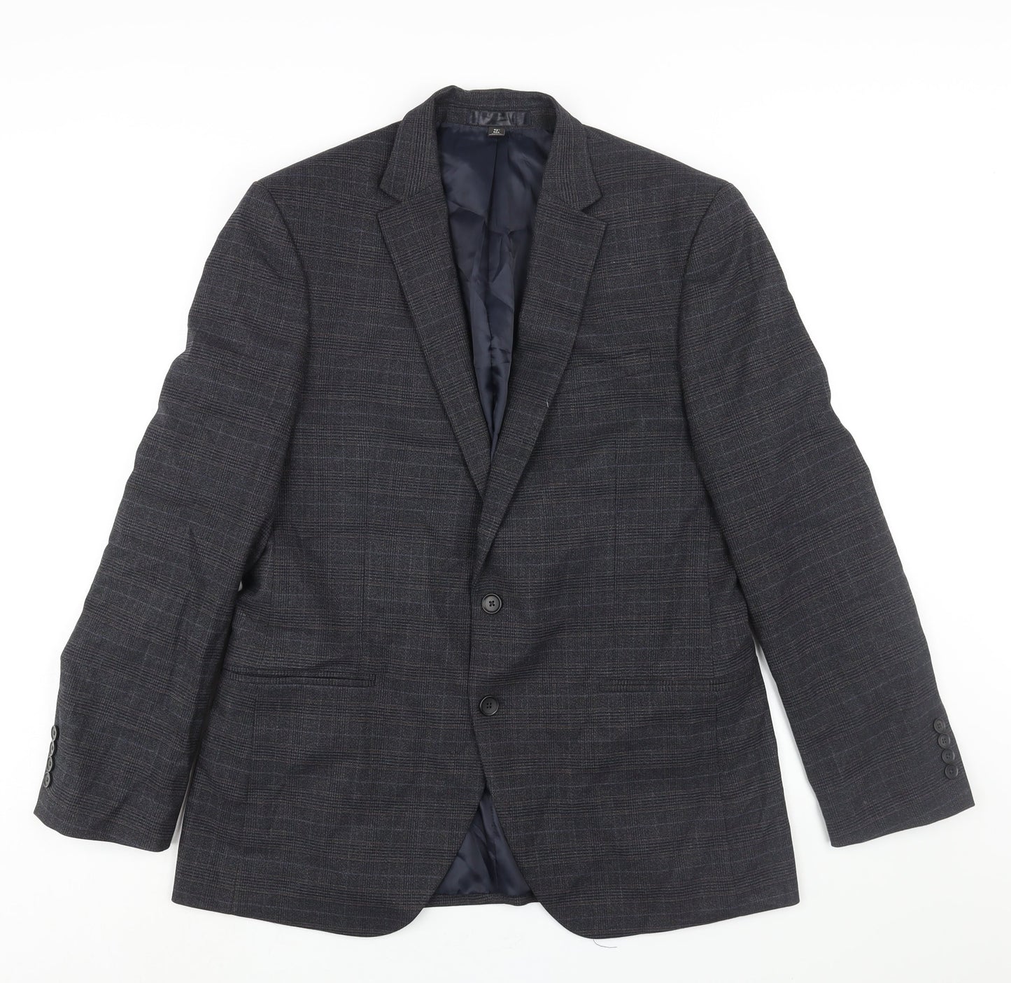 Mens UK Size 42 Marks and Spencer Regular Blue Suit Jacket