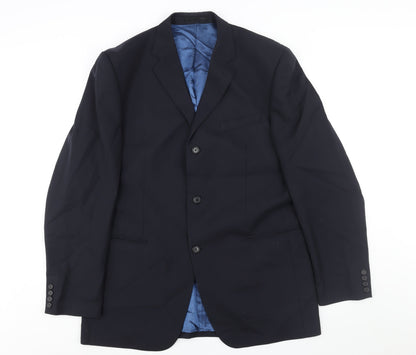 Mens UK Size 44 Lino Vierra Regular Blue Suit Jacket