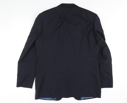 Mens UK Size 44 Lino Vierra Regular Blue Suit Jacket