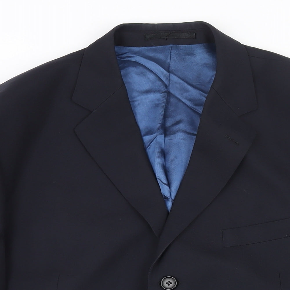 Mens UK Size 44 Lino Vierra Regular Blue Suit Jacket