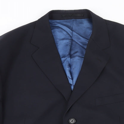 Mens UK Size 44 Lino Vierra Regular Blue Suit Jacket