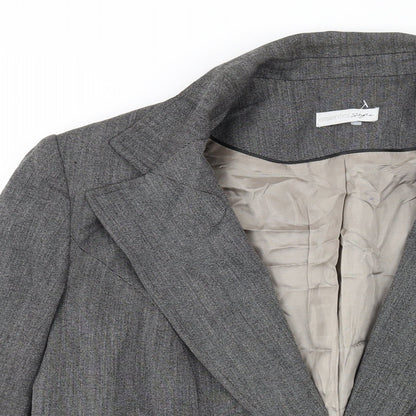 Essentials Womens Grey Jacket Blazer Size 16 Button