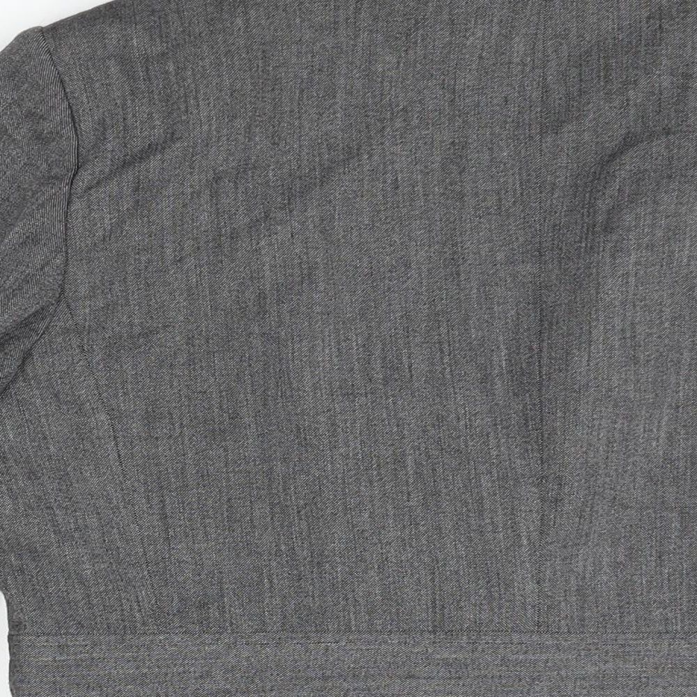 Essentials Womens Grey Jacket Blazer Size 16 Button