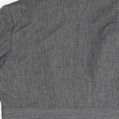 Essentials Womens Grey Jacket Blazer Size 16 Button