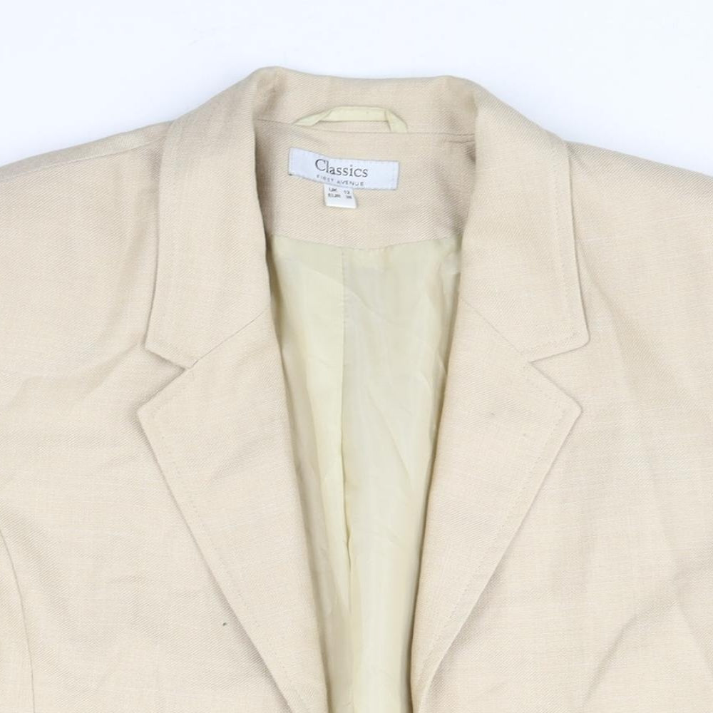 Womens UK Size 12 First Avenue Beige Jacket