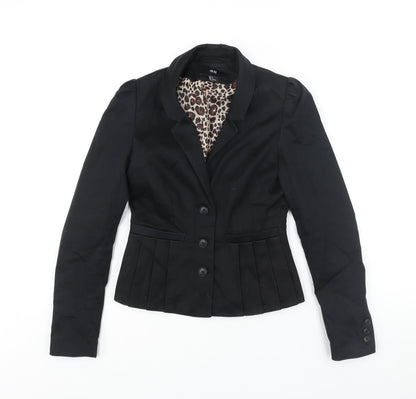 Womens UK Size 6 H&M Black Jacket